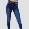 Pantalon skinny high rise mezclilla azul