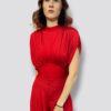 Top bandage y satin rojo