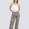 Jeans doble pretina, animal print