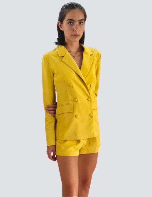 Blazer amarillo formal