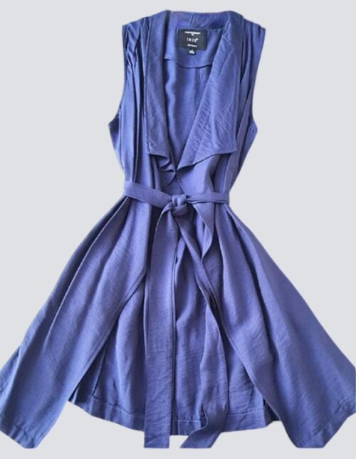 Ensamble sin mangas azul marino