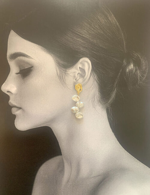 Aretes colgantes, imitación diamantes de colores