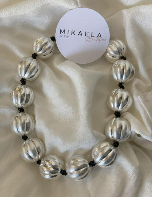 Collar maxiperlas plata