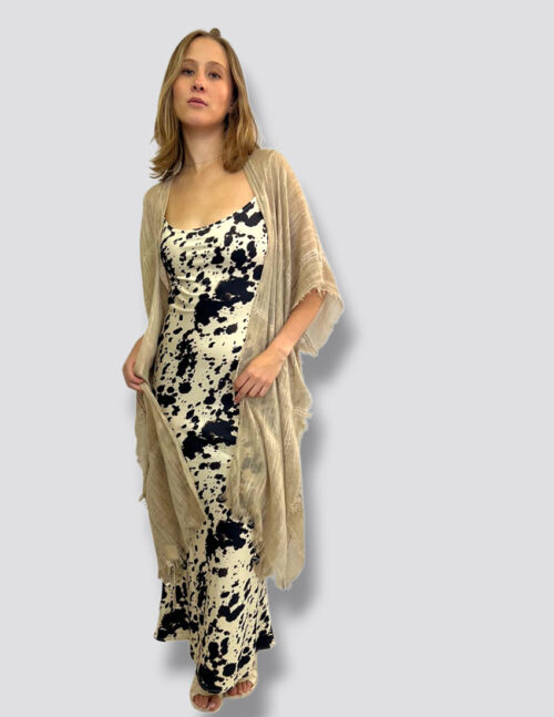 Ensamble de lino color beige