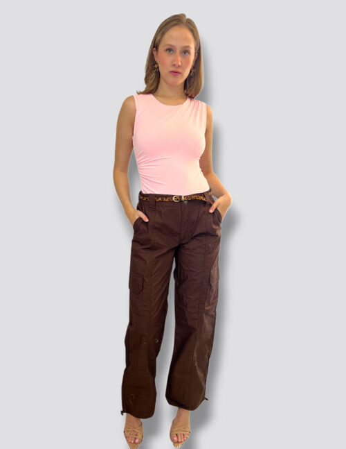 Body color baby pink, plisado en un costado y un hombro - Imagen 2