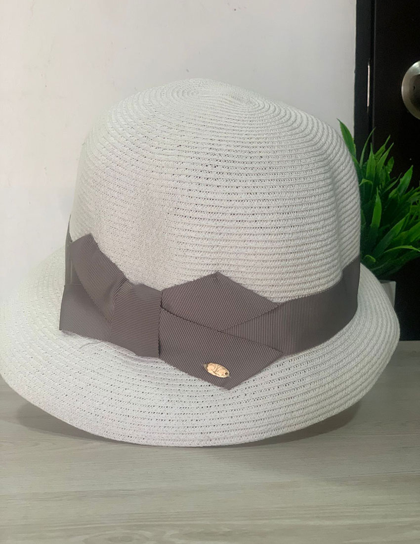 Sombrero de cubo estilo japonés, toquilla gris lazo varios colores
