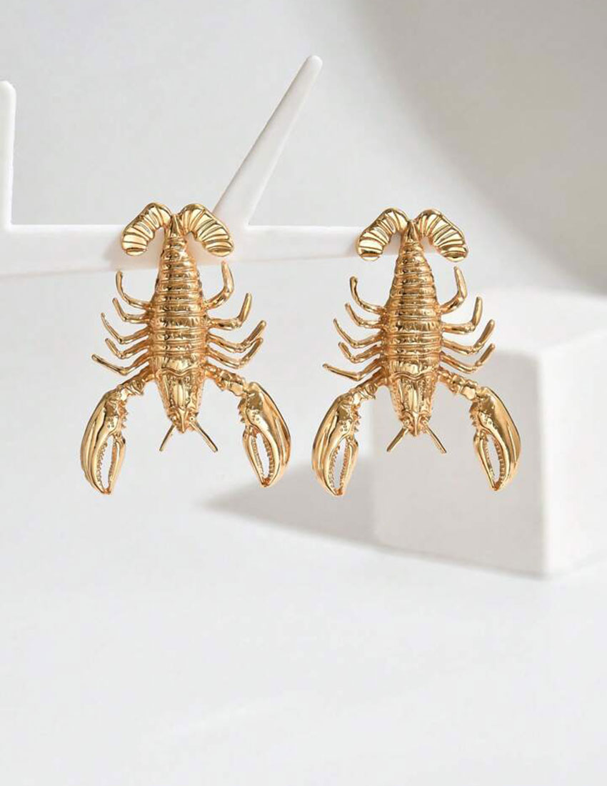 Aretes diseño langostas