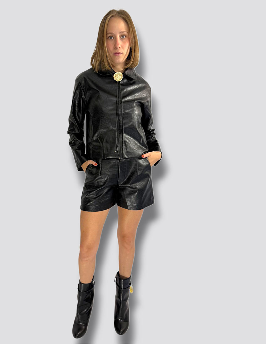 Bermuda vinipiel efecto cocodrilo varios colores