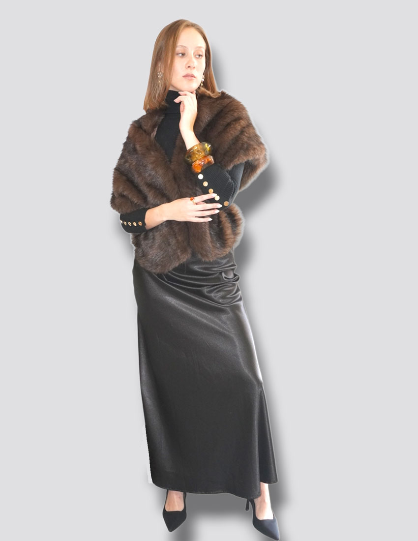 Falda corte A tela satin