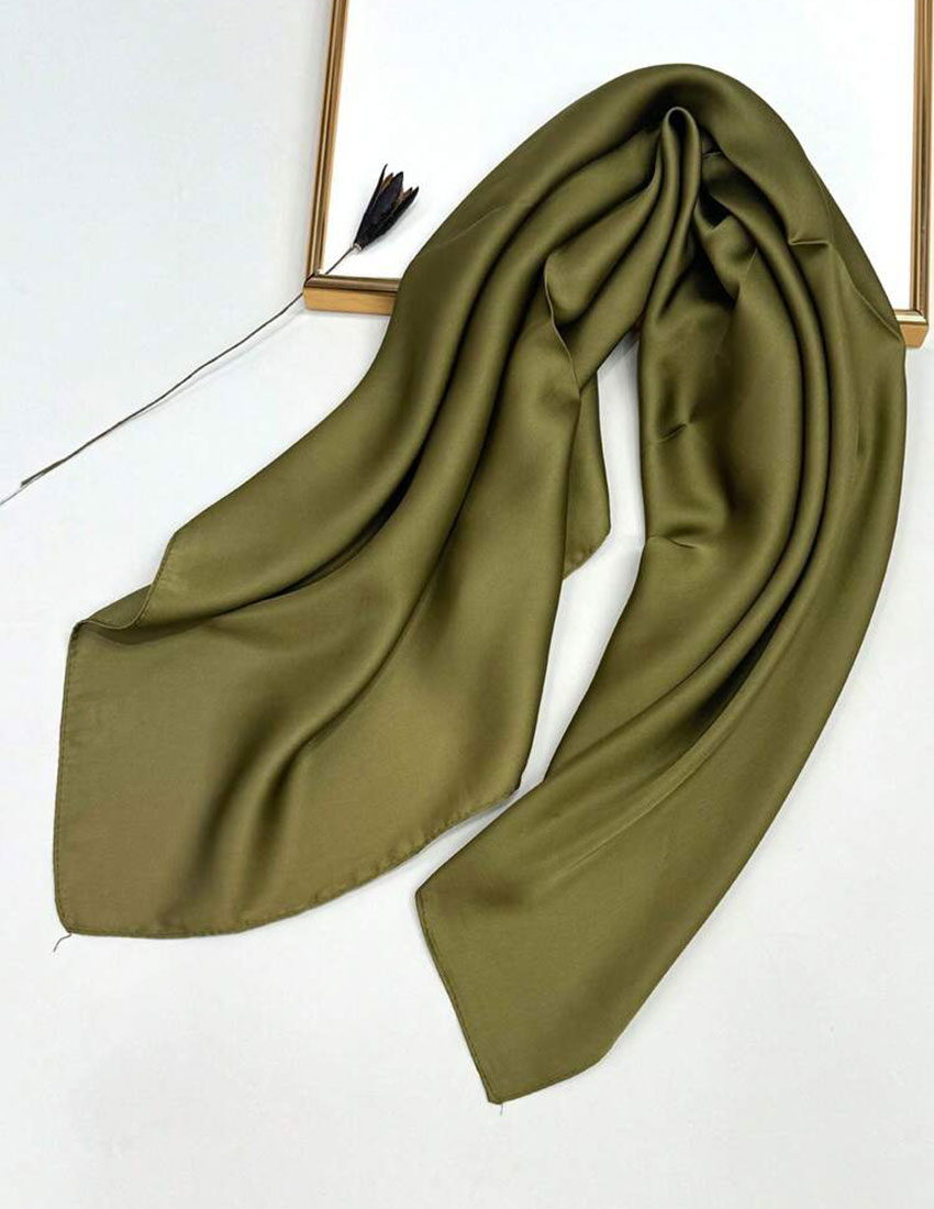 Pashmina color verde olivo