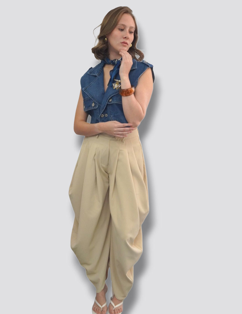 Pantalón corte aladin