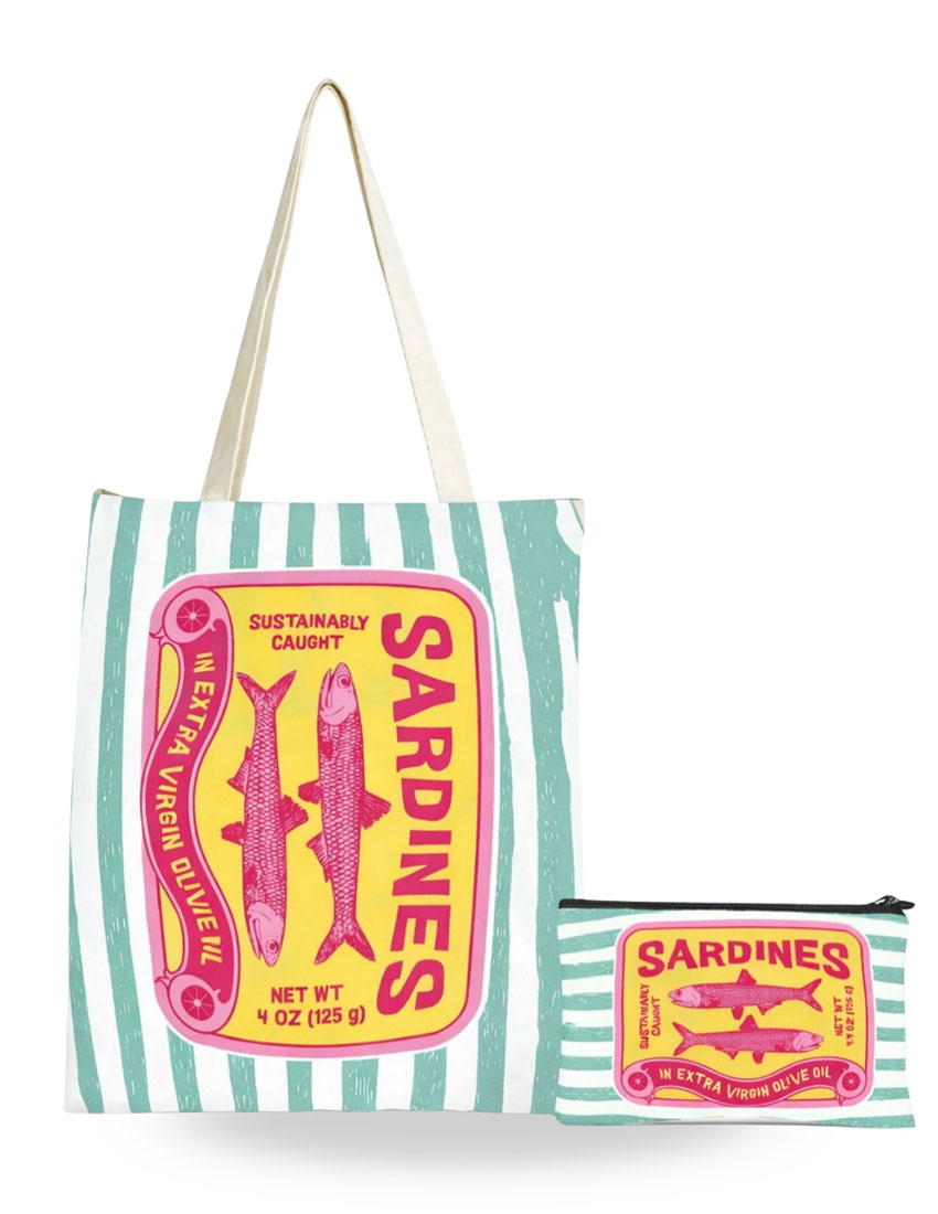 Bolsa diseño sardinas