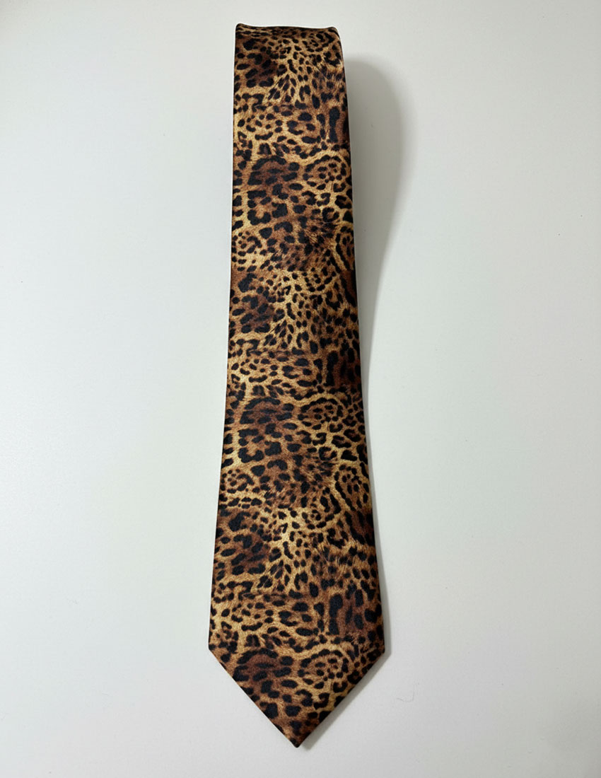 Corbata animal print leopardo